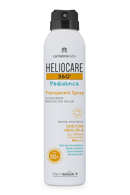 heliocare 360 pediatrics transparent spray 1