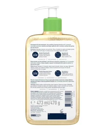 hydrating foaming oil cleanser 473ml back lg